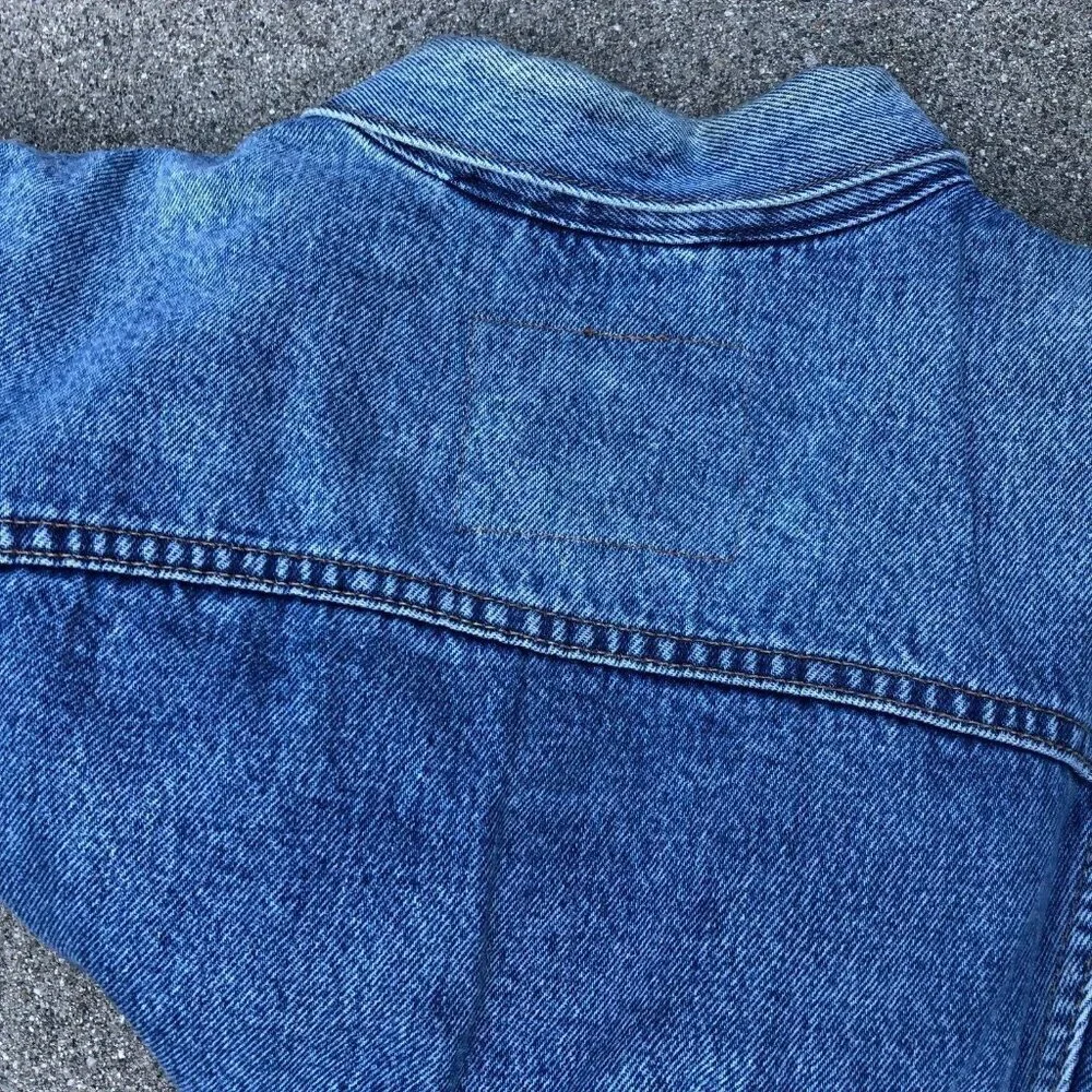 LEVI'S STRAUSS Waikiki Denim Trucker Jacket SM Jean Blue Hawaiian Ku'uipo​​